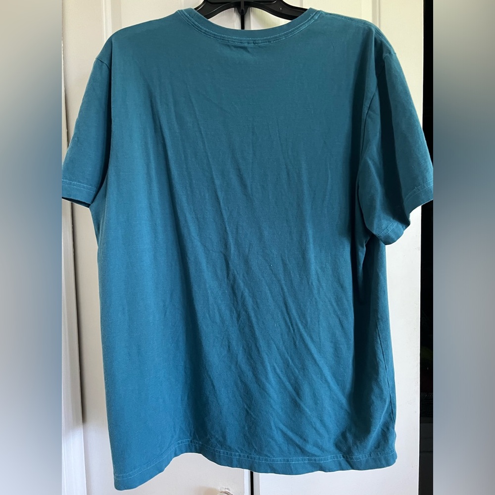 LIFE IS GOOD 🐈‍⬛ Teal, Short Sleeve, T-Shirt , Rounded Neck, Black Cat Design - Picture 7 of 7